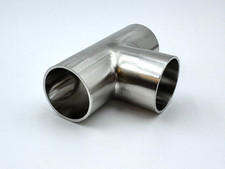 STAINLESS STEEL WELD TEE 1 3/4" SANITARY PIPE TUBING 45mm