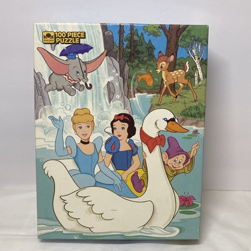 Vintage Walt Disney’s Favorites 100 Piece Jigsaw Puzzle 11 1/2” X 15” Golden