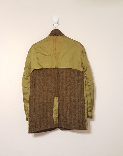 Vintage HARRIS TWEED handgewebte schottische Wolle golden sears union USA Fischgrät - Bild 4 von 8