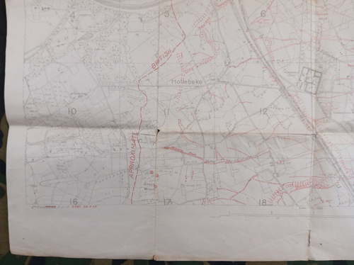 WW1 TRENCH MAP "HOLLEBEKE" (SPECIALLY PRODUCED for the BATTLE of PASSCHENDAELE) - Picture 18 of 21