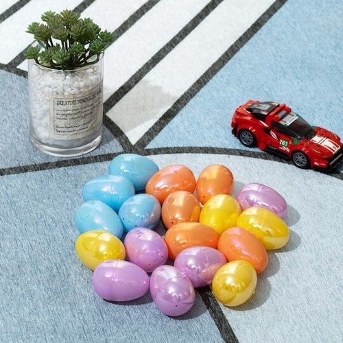 2.5" Mixed Pastel Plastic Easter Eggs by Creatology 18ct. - Imagen 4 de 4