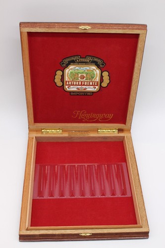 Arturo Fuente Hemingway Masterpiece Empty Wooden Cigar Box 10.5x10x1.5 - Picture 2 of 20
