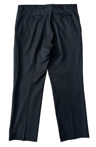 charcoal Banana Republic 2pc Pant Suit all season wool tailored slim fit 44 L - Picture 17 of 17