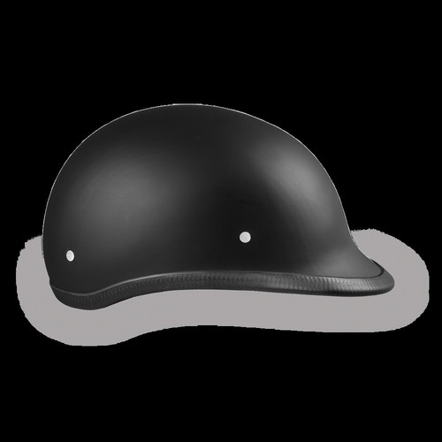 DOT Daytona Hawk Hi-Dull Black Open Face Motorcycle Bike Helmet - Bild 5 von 7