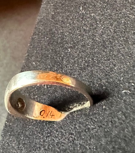 Damen Weissgoldring Grösse 17,2 18 Karat , Diamand 0,14 karat - Bild 3 von 7