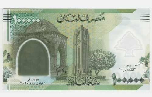 2020 LEBANON "Commemorative" 100000 Livres GEM UNC 'Polymer' - Picture 1 of 2