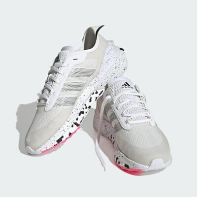 adidas Unisex Avryn Sneaker, White/White/Lucid Pink, 12.5 US  display picture 1