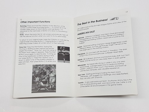 Clutch Hitter Game Gear Authentic Manual Only * - Photo 11/14