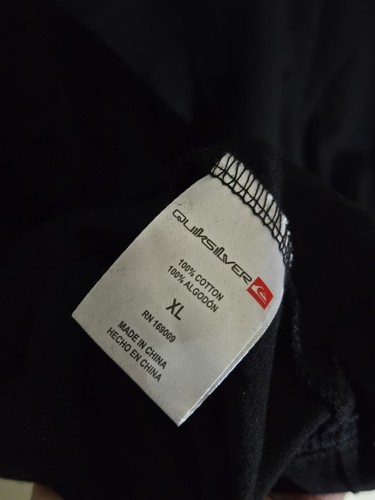 New With Tags Black Size XL Quiksilver T-shirt Graphic, Skate Surf - Picture 12 of 13