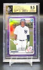 Jasson Dominguez 2020 Bowman 1st Chrome Prospects Purple Refractors /250 BGS 9.5