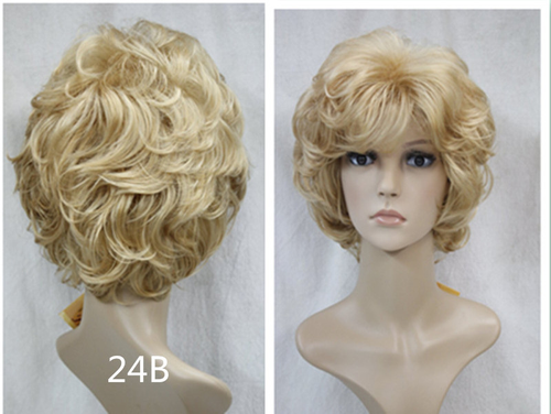 Short Curly Wig Women Wig Ladies Daily Natural Hair Wig Cosplay Wigs+Wig Cap - Picture 5 of 23