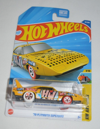HOT WHEELS 2025 HW ART CARS 7/10 - '70 PLYMOUTH SUPERBIRD YELLOW - Bild 3 von 5