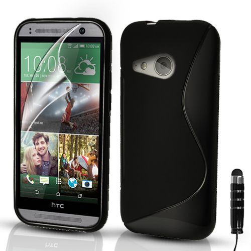 Quality S-Line Silicone Gel Case Cover Pouch For HTC One MINI 2 2014 (M8 Mini) - Picture 2 of 8
