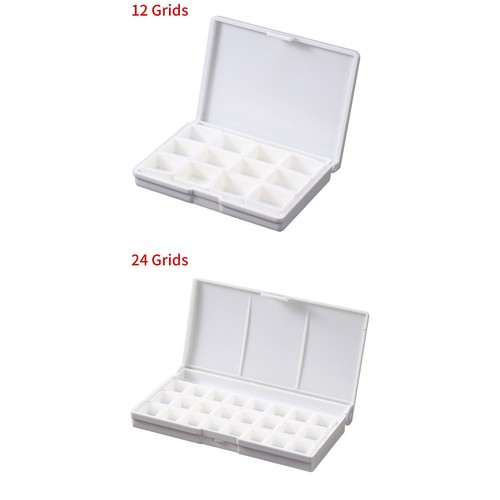 Watercolor Paint Palette Half Pans Set Empty Palette Assembled Pan with Lid Box - Picture 1 of 22
