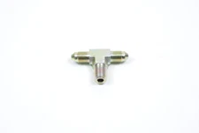 582503 Fragola Tee -3 AN Male x -3 Male x 1/8" NPT Side Adapter Fitting Steel
