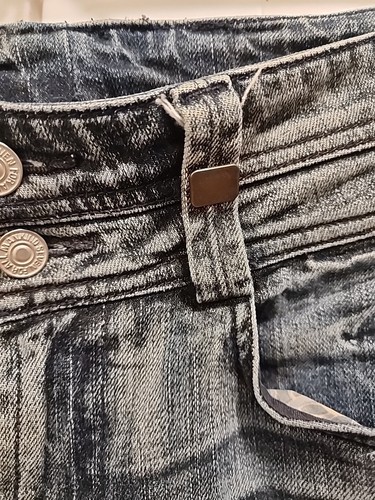 7 For All Mankind Mujer 28 Dojo Jeans Talla Flare, 28 Azul Elastizado EE. UU. 2 Botones - Imagen 3 de 10