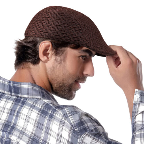 Gorra plana Gatsby para hombre - Estilo hiedra de noticiero para conducir/caza | Sombrero de taxista de verano - Imagen 94 de 114