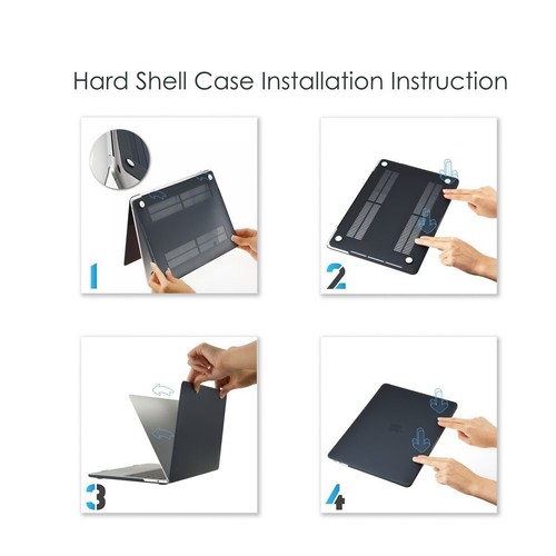 For Macbook Air 15 13 11 Pro 13 12 Retina 13inch M2 Shell Laptop Hard Case Cover - Picture 6 of 103