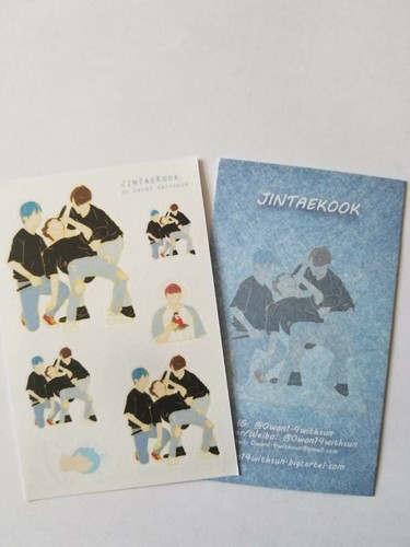 Pin de metal esmaltado BTS JINTAEKOOK HK MOMENT con hoja adhesiva TAEHYUNG JUNGKOOK - Imagen 4 de 4