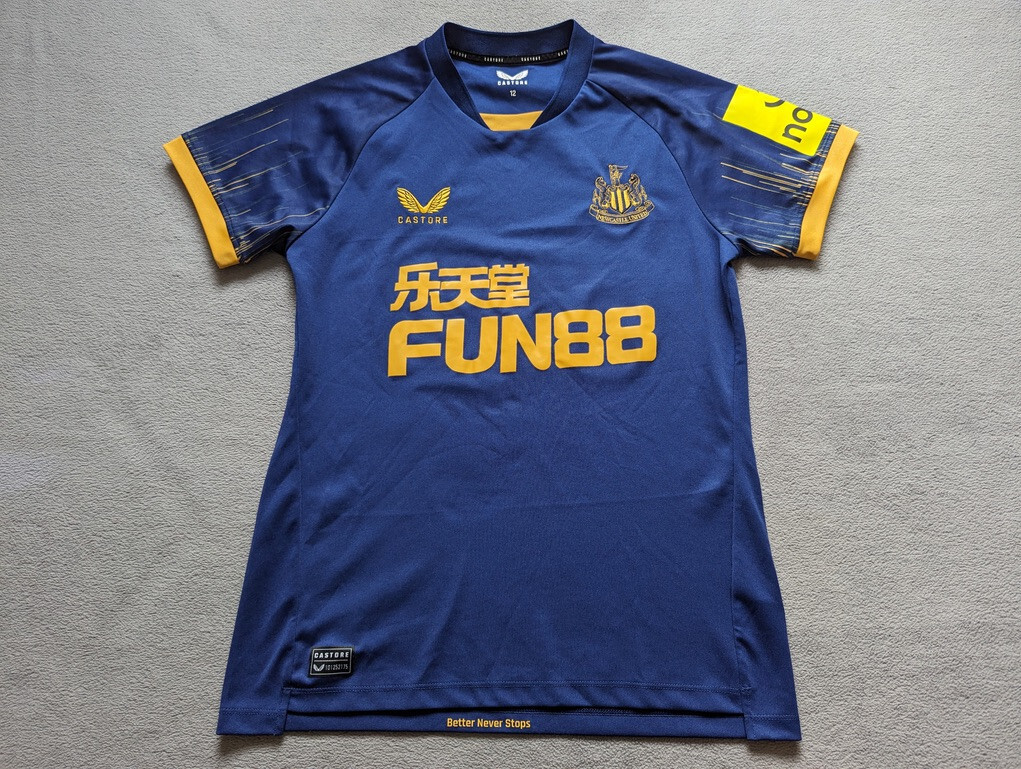 castore Newcastle United 2022 2023 Away jersey Womens Size 12 Blue