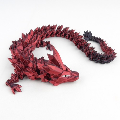 Crystal Dragon in Egg – 3D Printed Fantasy Toy – Magical Gift for Dragon Lovers - Picture 3 of 10