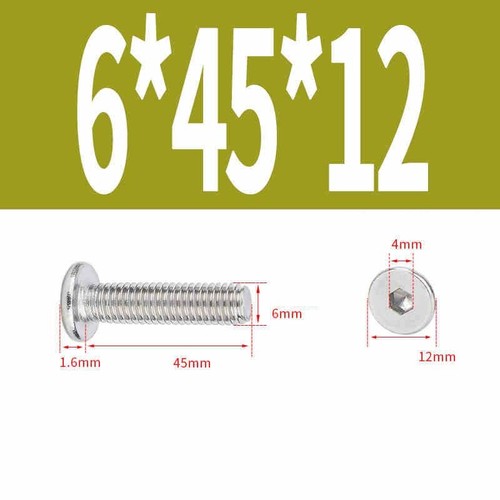 Flat Countersunk Inner Hexagon Socket Head Screws A2 Stainless Steel M2 M2.5-M8 - Picture 79 of 97