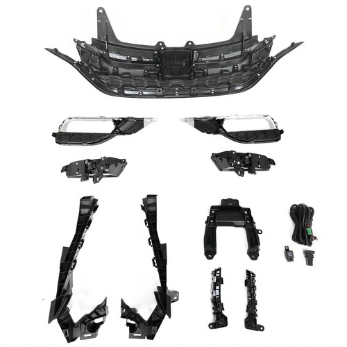 11PCS For CR-V 2015-2016 Upper Lower Chrome Grille Fog lights Headlight Brackets - Picture 7 of 7