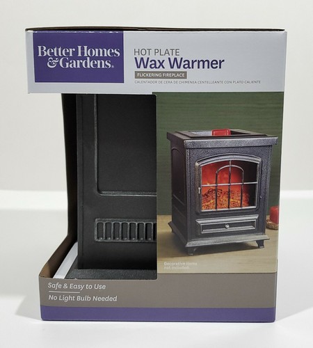Better Homes & Gardens Flickering Fireplace Hotplate Wax Warmer TikTok New - Picture 6 of 6