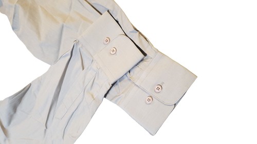 Camisa Leonardi Italia Para Hombre XL Gris Sólido Abotonada Manga Larga Diseñador *ver nota - Imagen 8 de 11