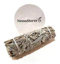NessaStores- White Sage Smudge Incense 4" Bundle (1 pc) #JC-006