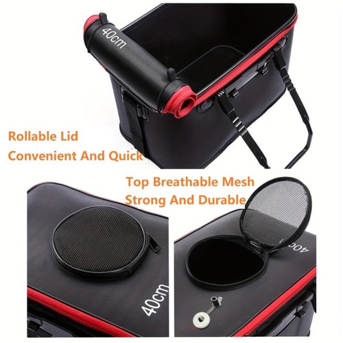 5Size EVA Portable Fishing Bag Folding Fishing Bucket Fish Box Waterproof Bucket - Picture 5 of 28