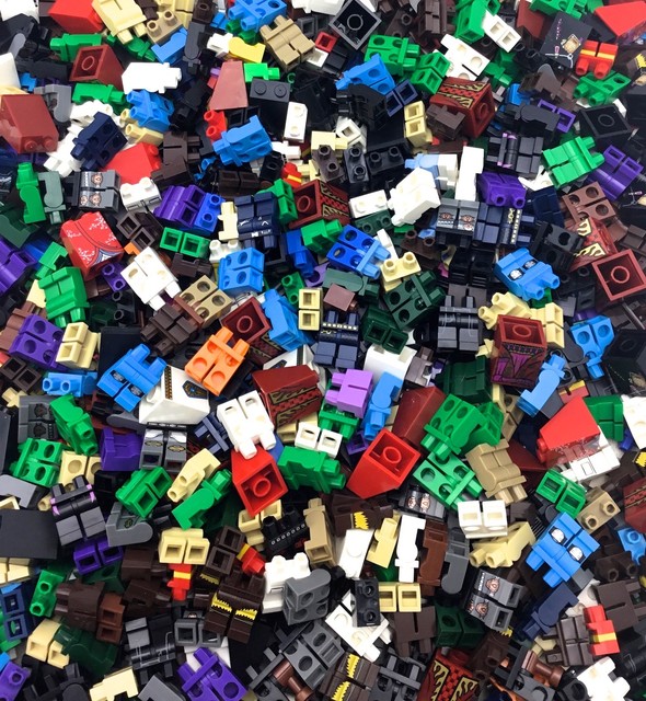 Star Wars Lego X10 New Bulk Lot Plain Black Mini Figures Legs Hip City Pants