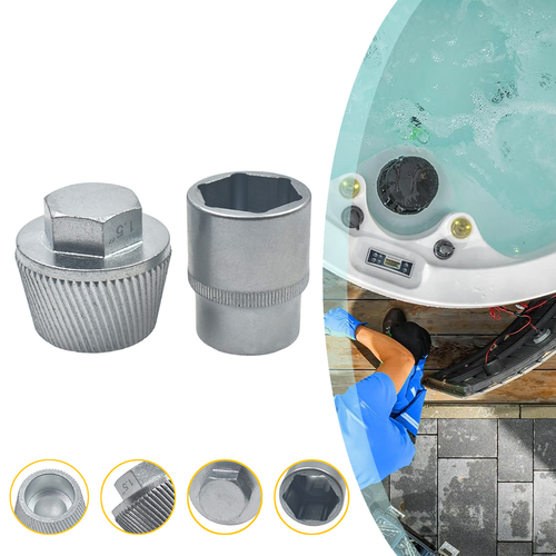 1,5" Abfluss Entferner Werkzeug Versilberung Beschichtung mit 1" Steckschlüssel starker Greifer Sanitär - Bild 3 von 13