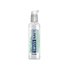 Swiss Navy Natural Premium Natural Water-Based Glide Lubricant Lube 2oz