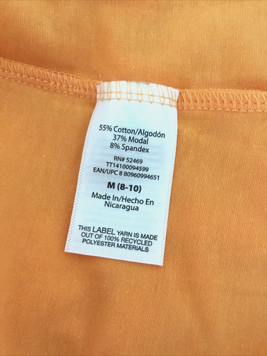 TIME AND TRU SOFT PAPAYA ADJUSTABLE STRAPS STRETCH KNIT CAMI/TANK Sz M* - Picture 8 of 9