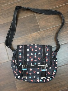 Lesportsac-Artist-In-Residence-KnickKnack-Black-Nylon-Cross-Body-Shoulder-Bag