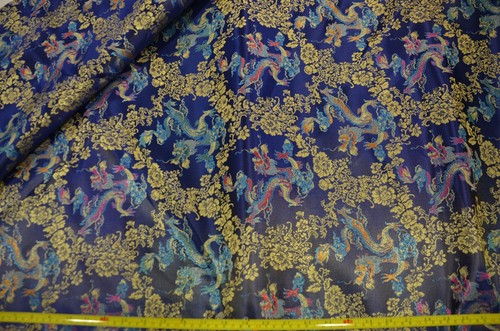 New Oriental Dragon Brocade Fabric | Chinese Oriental Dragon Brocade | 45" Wide - Picture 8 of 10