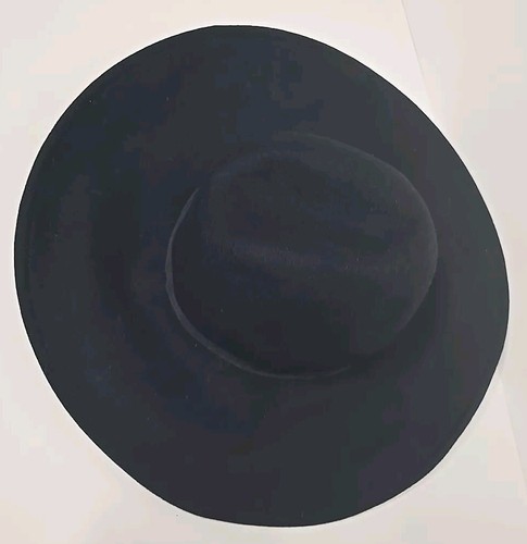 Forever 21 Schlapphut mit breiter Krempe schwarz 100 % Wolle Einheitsgröße