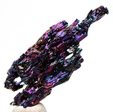 Iridescent Moissanite Specimen Silicon Carbide Crystal Cluster Mineral w ID card