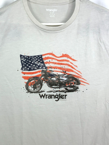 Wrangler Men's Moto American Flag Tee size XL - Imagen 2 de 5