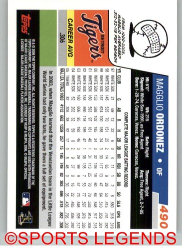 2006 Topps MLB #401-500 - Picture 179 of 193