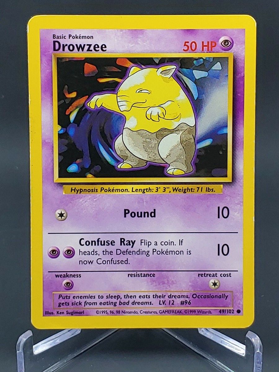 Pokemon Base Set Drowzee 49/102 Non-Holo MP | eBay
