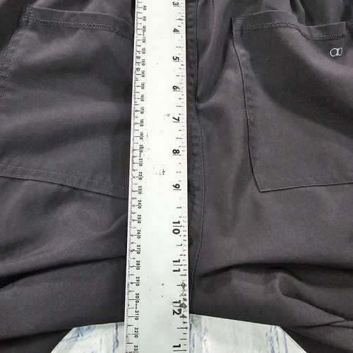UCF CENTRAL FLORIDA Cherokee Allura WOMENS XS Mid Rise Scrub Pants Black CKA184 - Picture 6 of 11