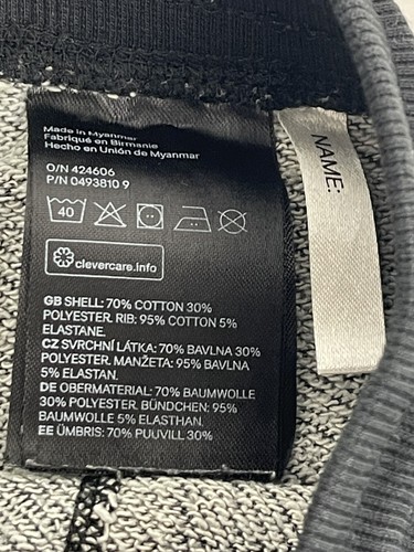 H&M Basic Boys Joggers Dark Grey Marl Sweatpants Pants Trousers Size Age 5-6 Yrs - Picture 10 of 10