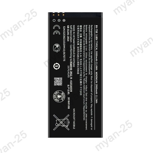 For MicroSoft Nokia Lumia 950 Replacement Battery BV-T5E - Picture 2 of 4