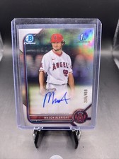 2022 Bowman Chrome Prospect Refractor Mason Albright 1st ROOKIE AUTO 209/499