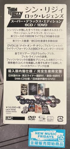 Thin Lizzy - Rock Legends Limited Deluxe Edition JAPAN Box 6 SHM CD + DVD NEU - Bild 2 von 5