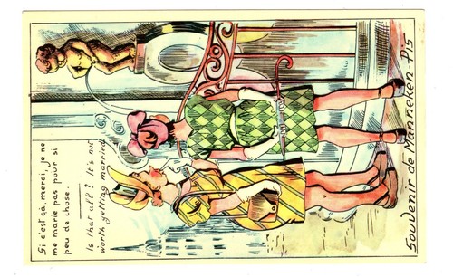 Set of 10 Belgian Comic Postcards Manneken-Pis Series 2 in Folder + 3 Extra - Picture 11 of 12