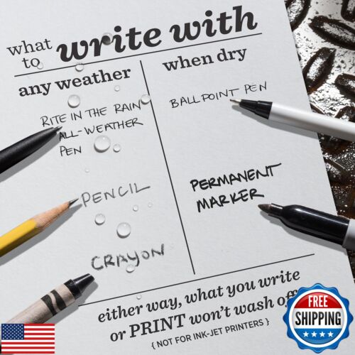 Rite in the Rain Weatherproof Copier Paper, 8.5" x 11", 20# Gray, 200 Sheet P - Picture 3 of 5