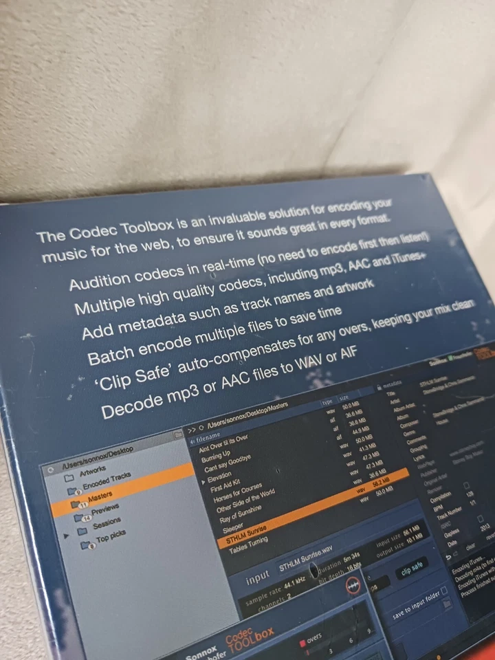 New / Unopened Sonnox Fraunhofer Codec TOOLbox Song Mastering Encoding - Image 4 of 4